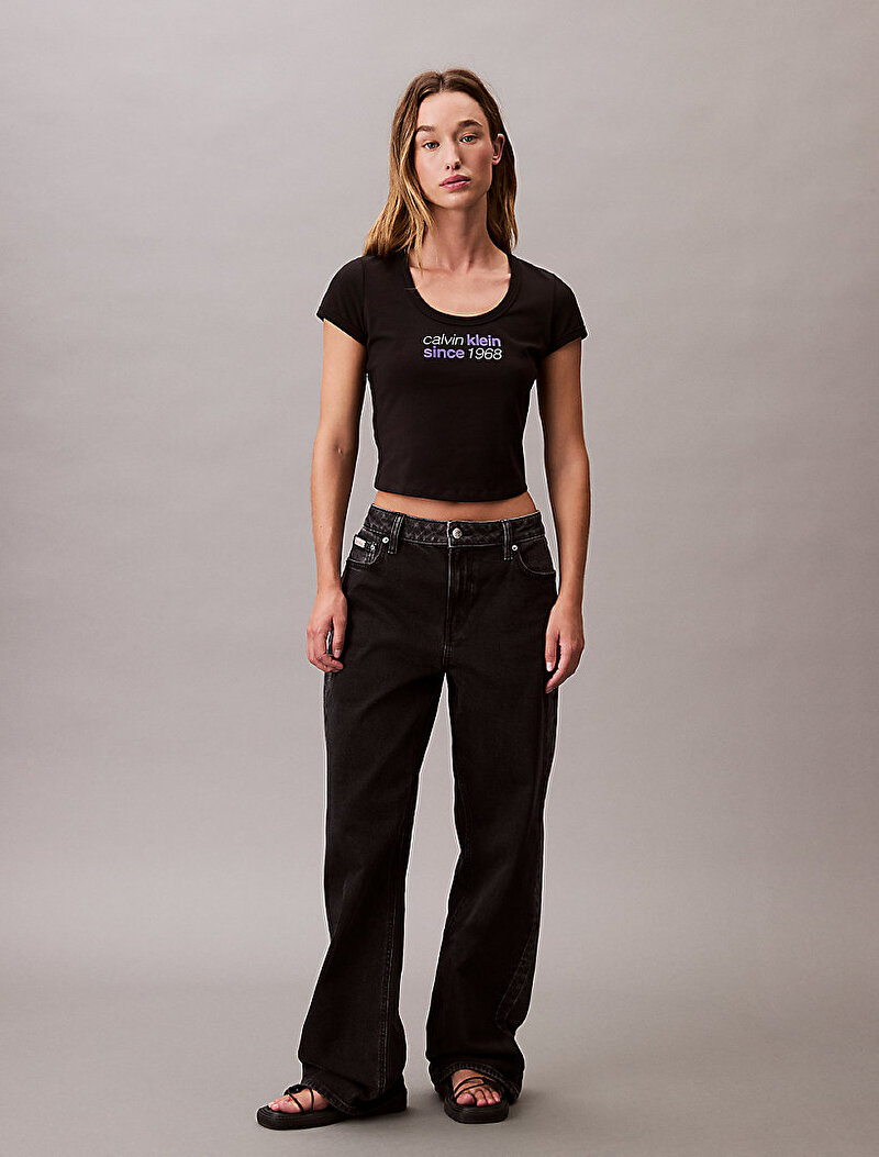 Calvin Klein Siyah Renkli Kadın Baby T-shirt