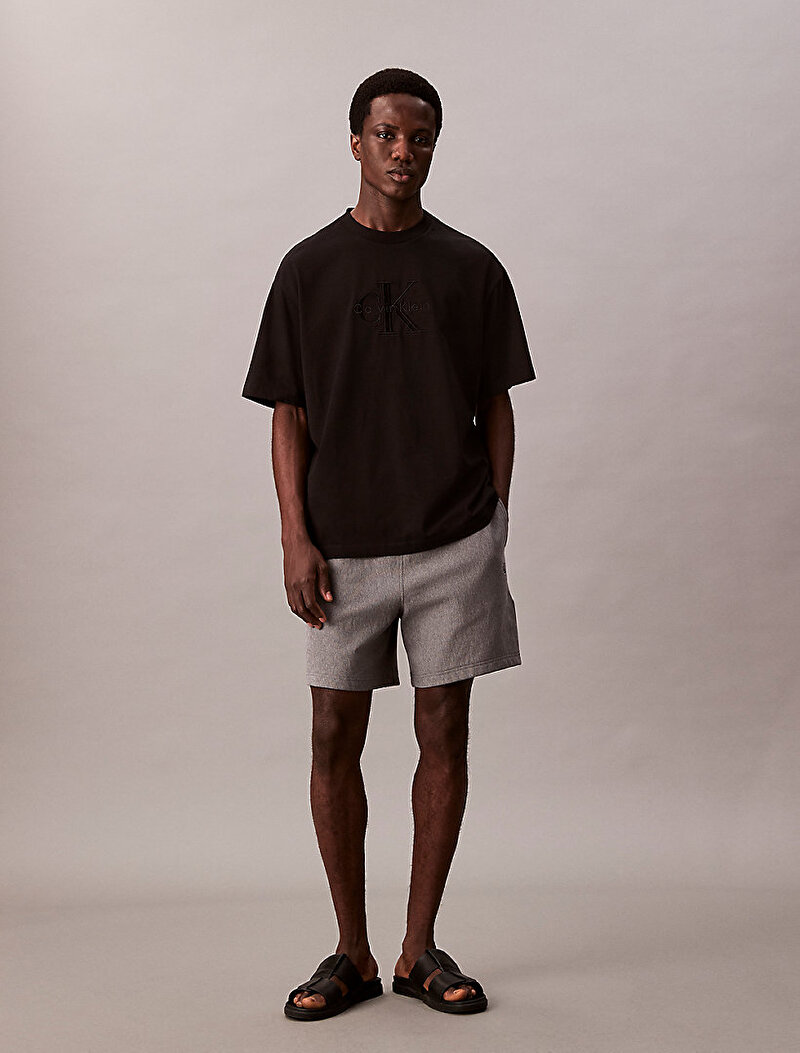 Calvin Klein Siyah Renkli Erkek Hero Monologo T-shirt