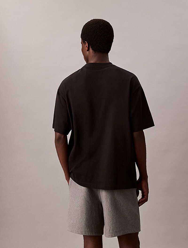 Calvin Klein Siyah Renkli Erkek Hero Monologo T-shirt