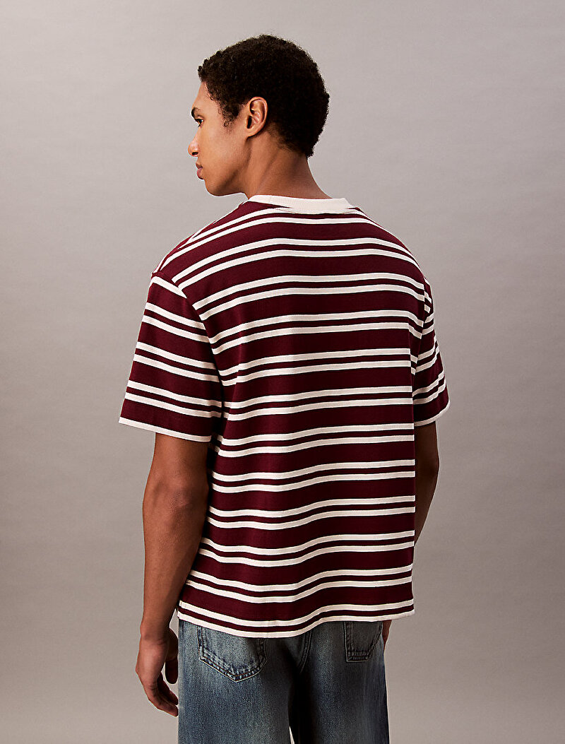 Calvin Klein Kırmızı Renkli Erkek Stripe Jersey T-shirt