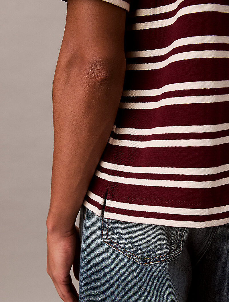 Calvin Klein Kırmızı Renkli Erkek Stripe Jersey T-shirt