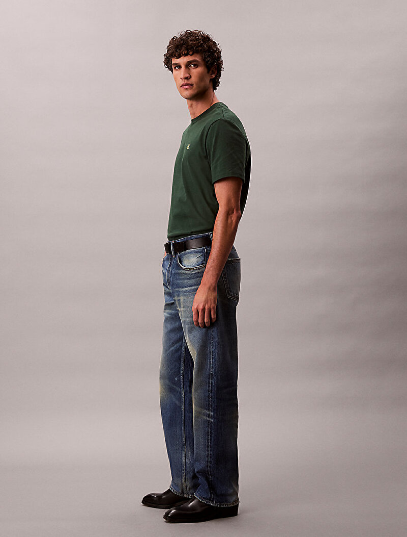 Calvin Klein Yeşil Renkli Erkek Easy Monogram T-shirt