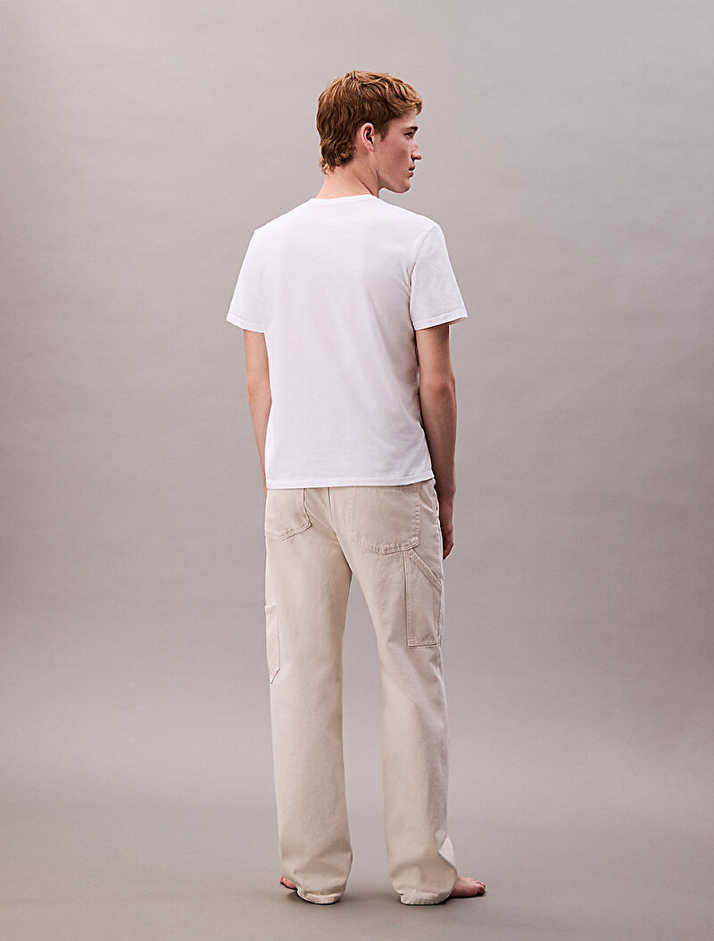 Calvin Klein Beyaz Renkli Erkek CK Pride25 T-shirt