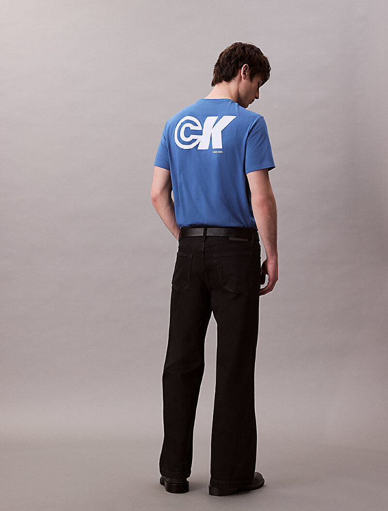 Calvin Klein Mavi Renkli Erkek 20s Ck Sport Logo T-shirt