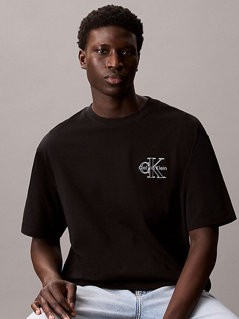 Erkek 30s Micro Monologo T-shirt