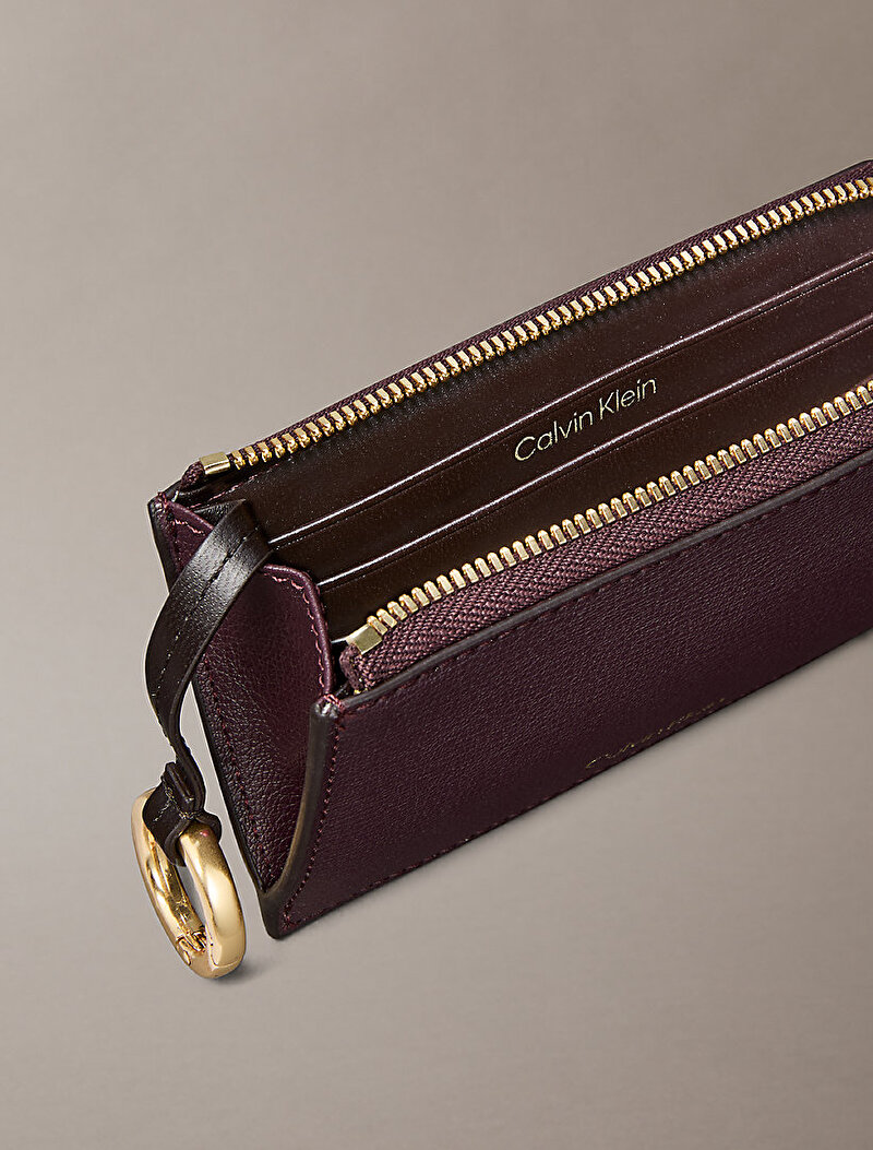 Calvin Klein Kırmızı Renkli Kadın Foil Logo Cüzdan