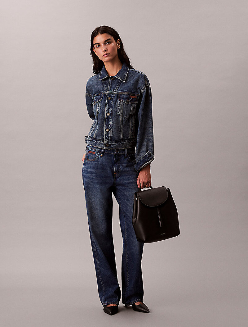 Calvin Klein Siyah Renkli Kadın Foil Logo Sırt Çantası