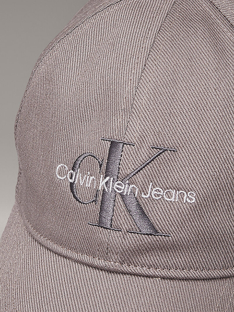 Calvin Klein Gri Renkli Erkek Monologo Embroidery Şapka