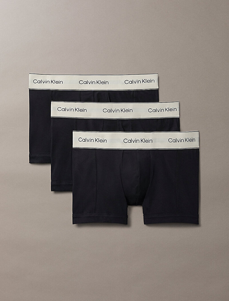 Calvin Klein Siyah Renkli Erkek 3'lü Paket Trunk Boxer