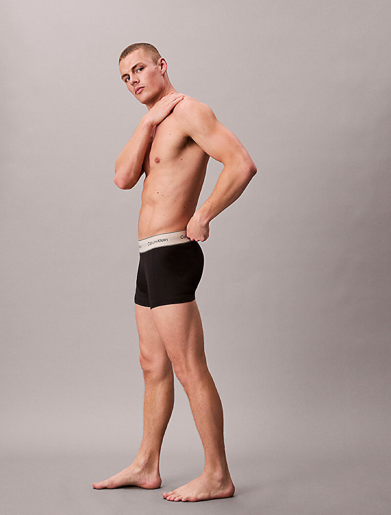 Calvin Klein Siyah Renkli Erkek 3'lü Paket Trunk Boxer