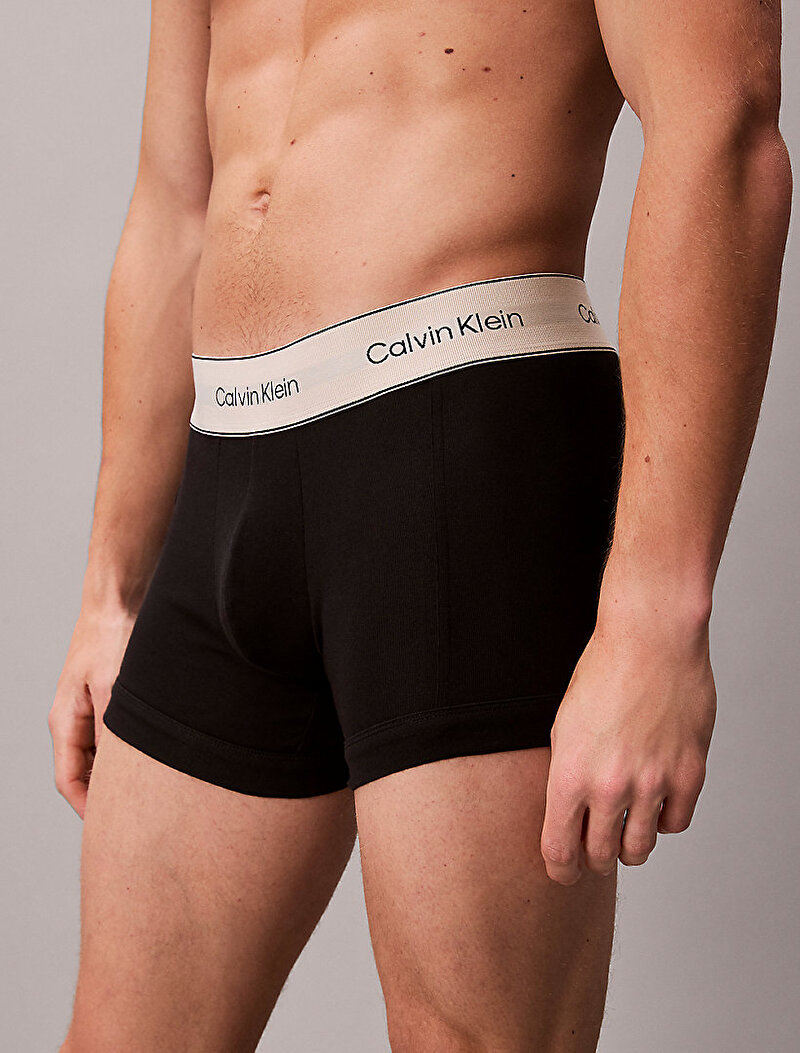 Calvin Klein Siyah Renkli Erkek 3'lü Paket Trunk Boxer