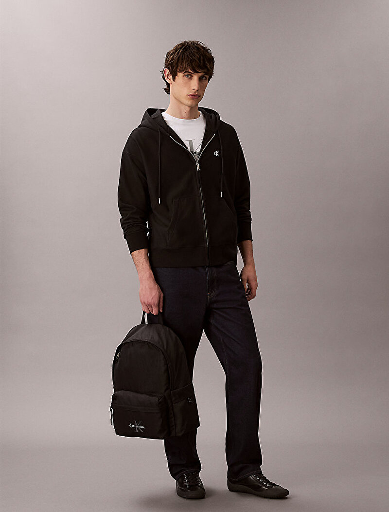 Calvin Klein Siyah Renkli Erkek Bold Round Sırt Çantası