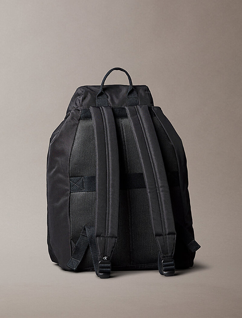 Calvin Klein Siyah Renkli Erkek Bold Flap Sırt Çantası