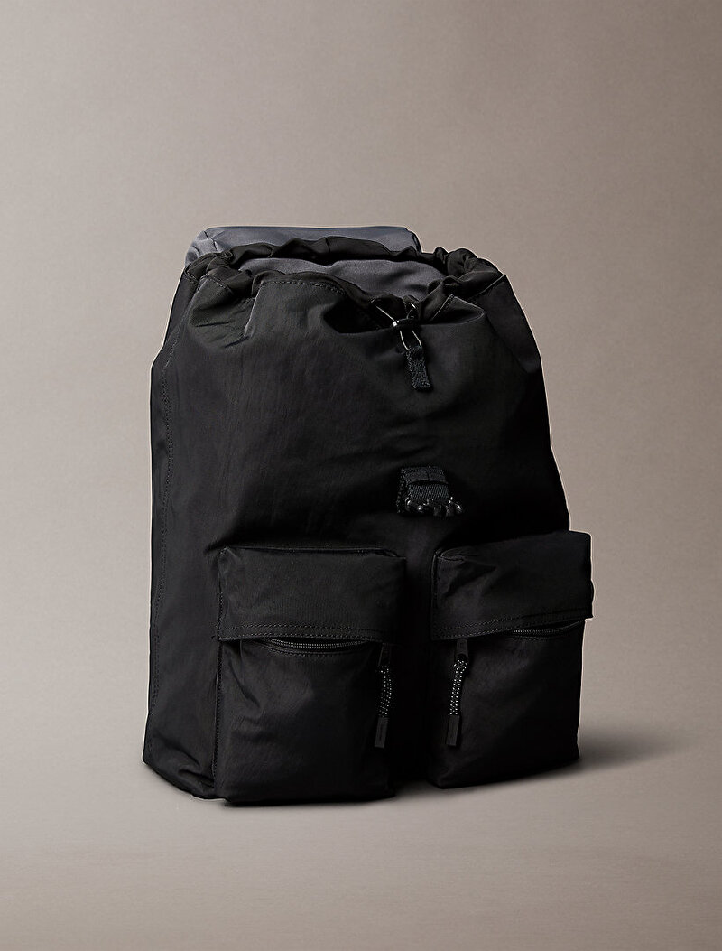 Calvin Klein Siyah Renkli Erkek Bold Flap Sırt Çantası