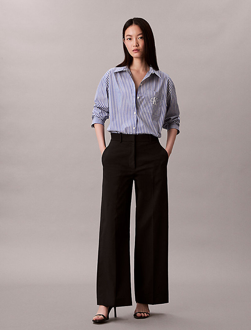 Calvin Klein Mavi Renkli Kadın Perfect Button Gömlek