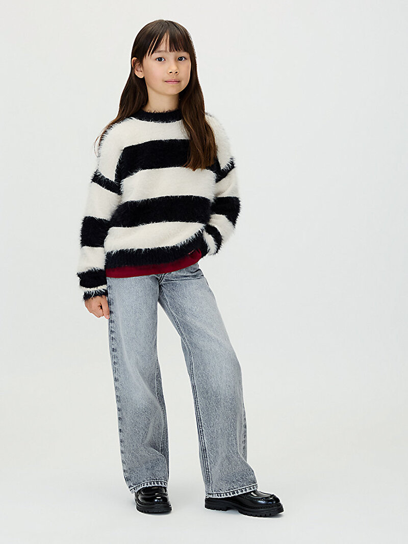 Calvin Klein Çok renkli Renkli Kız Çocuk CK Stripe Kazak