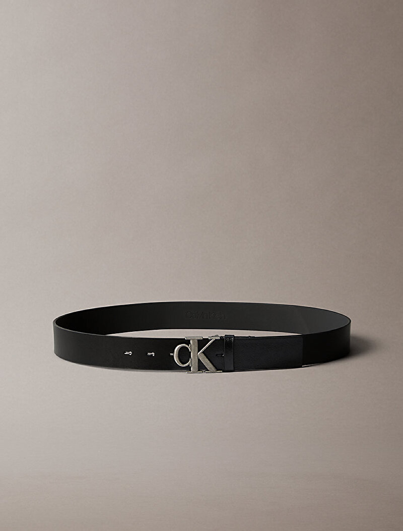 Calvin Klein Siyah Renkli Erkek CK Buckle Tumbled Kemer