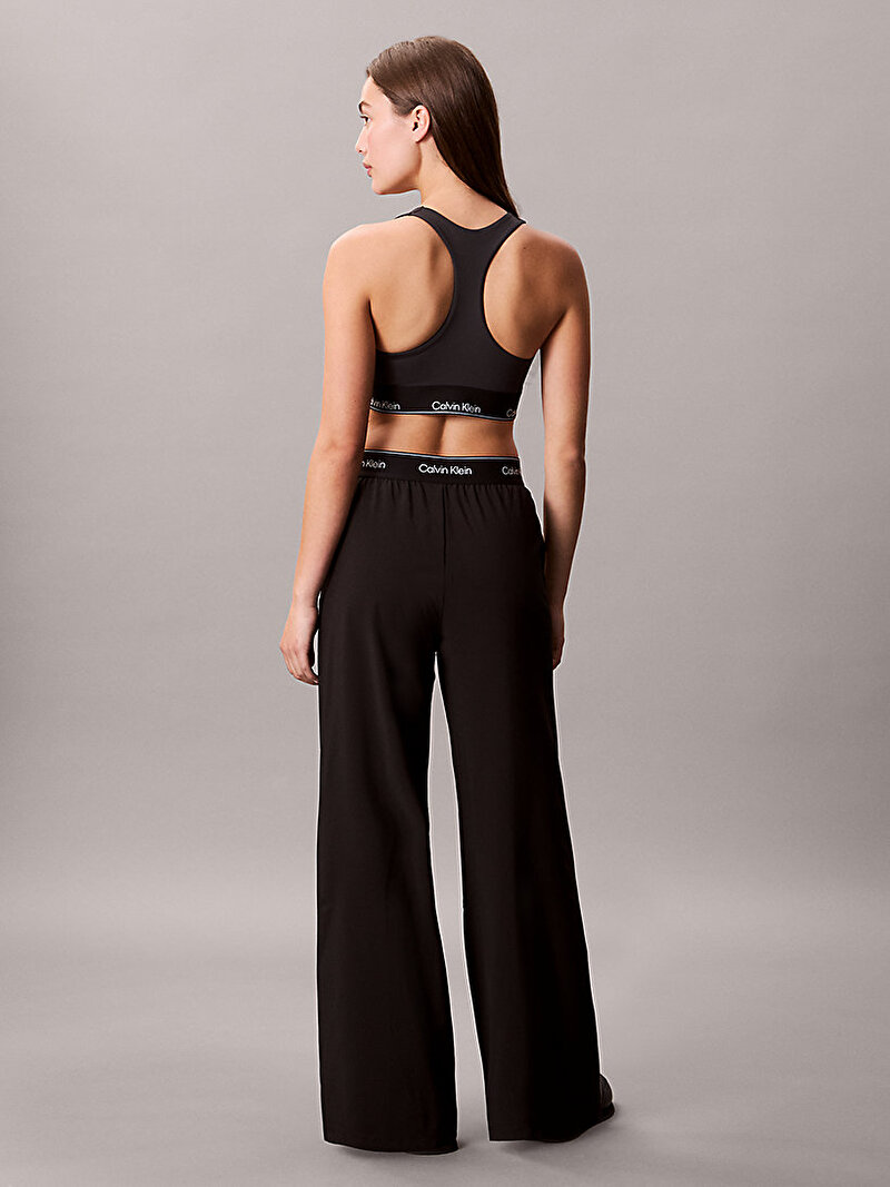 Calvin Klein Siyah Renkli Kadın Wide Leg Track Pantolon