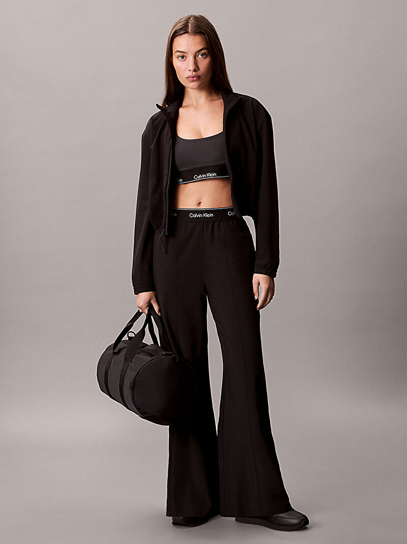 Calvin Klein Siyah Renkli Kadın Wide Leg Track Pantolon