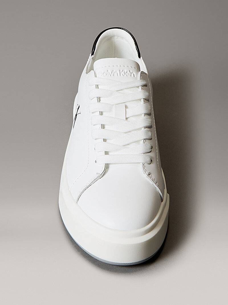 Calvin Klein Beyaz Renkli Kadın Basket Cups Laceup Sneaker