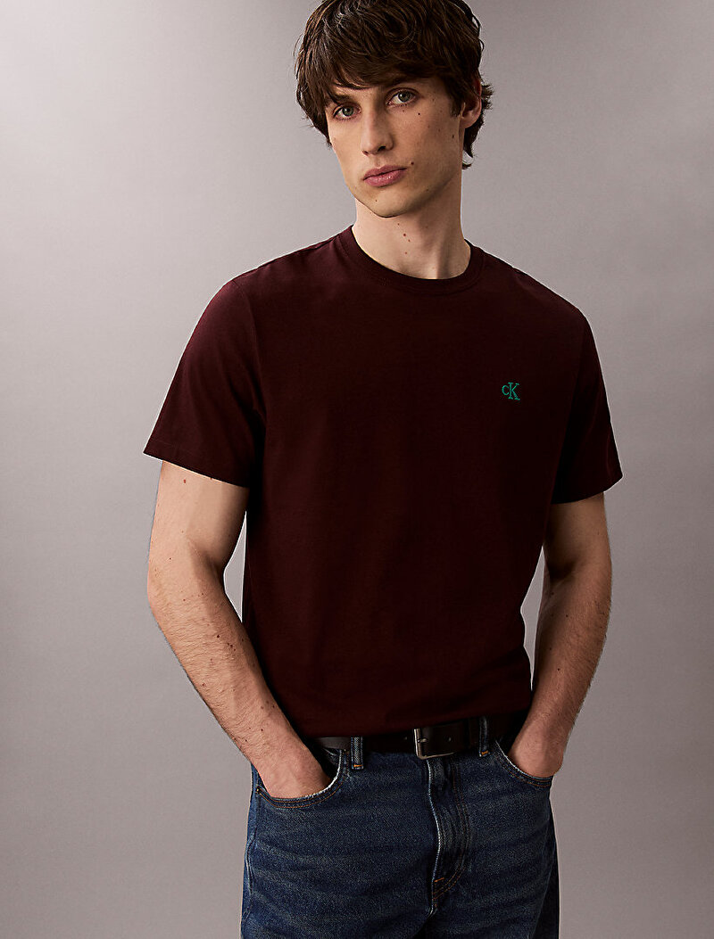 Calvin Klein Kırmızı Renkli Erkek Easy Monogram T-shirt