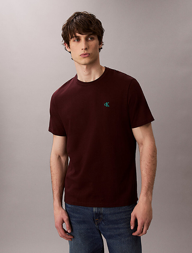 Calvin Klein Kırmızı Renkli Erkek Easy Monogram T-shirt