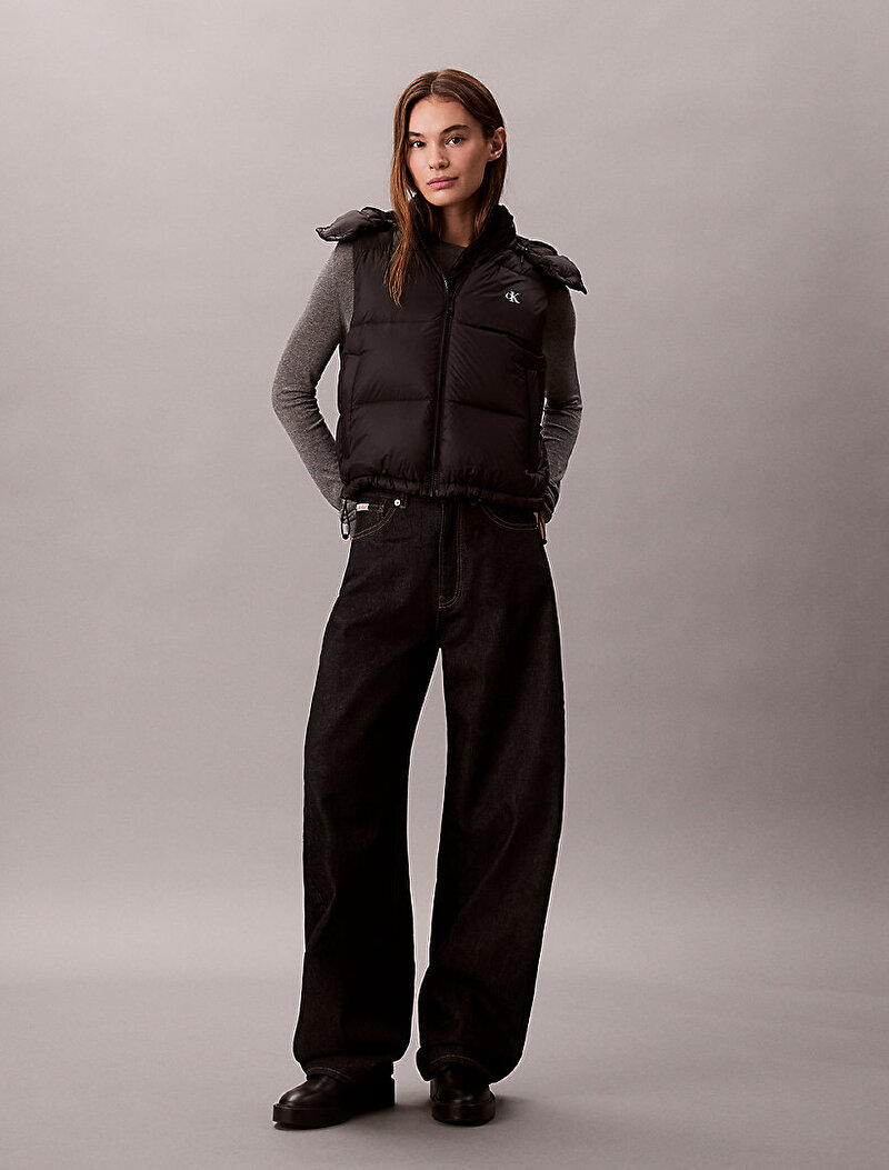 Calvin Klein Siyah Renkli Kadın Essential Midweight Yelek