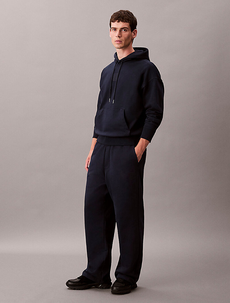 Calvin Klein Lacivert Renkli Erkek Premium Terry Sweatshirt