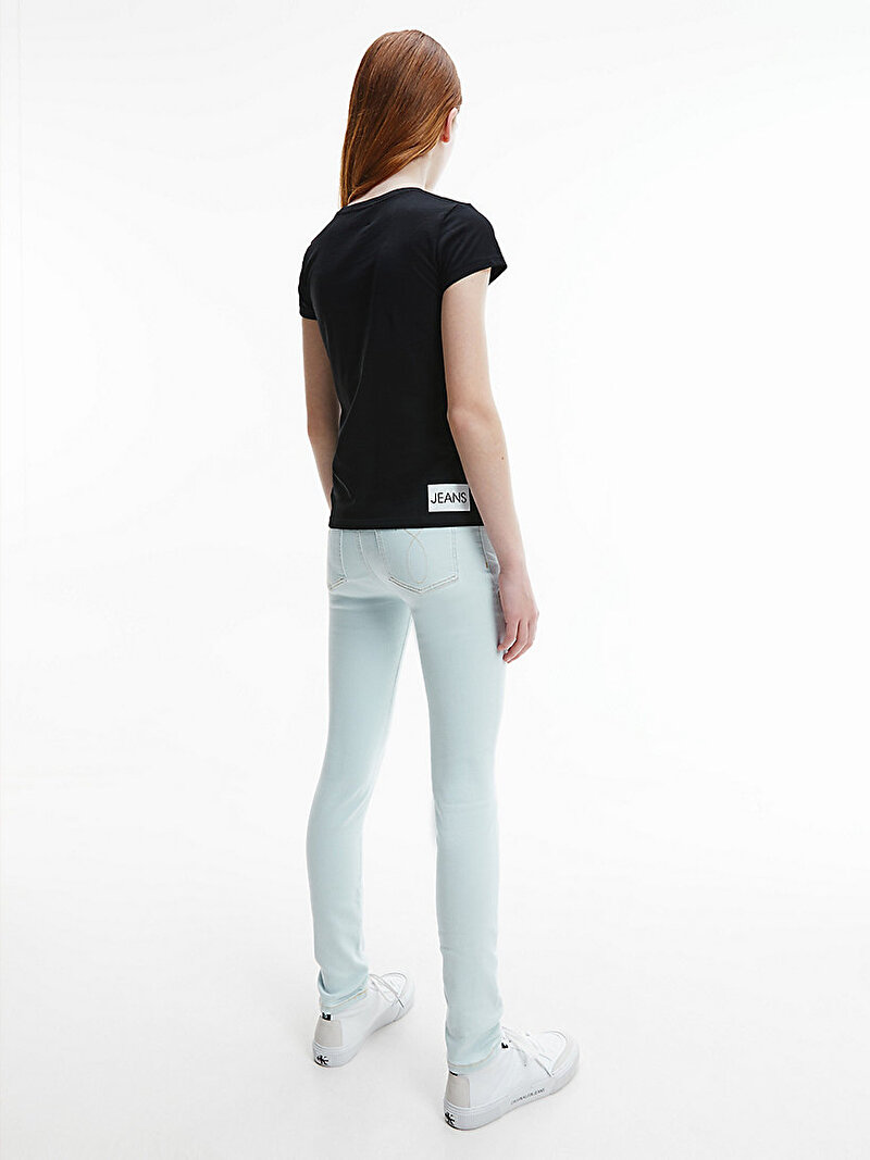 Calvin Klein Siyah Renkli Kız Çocuk Institutional Slim T-Shirt