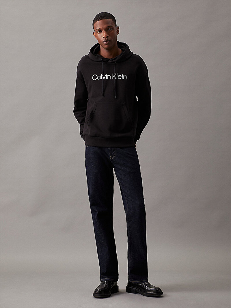Calvin Klein Siyah Renkli Erkek Hero Logo Comfort Sweatshirt