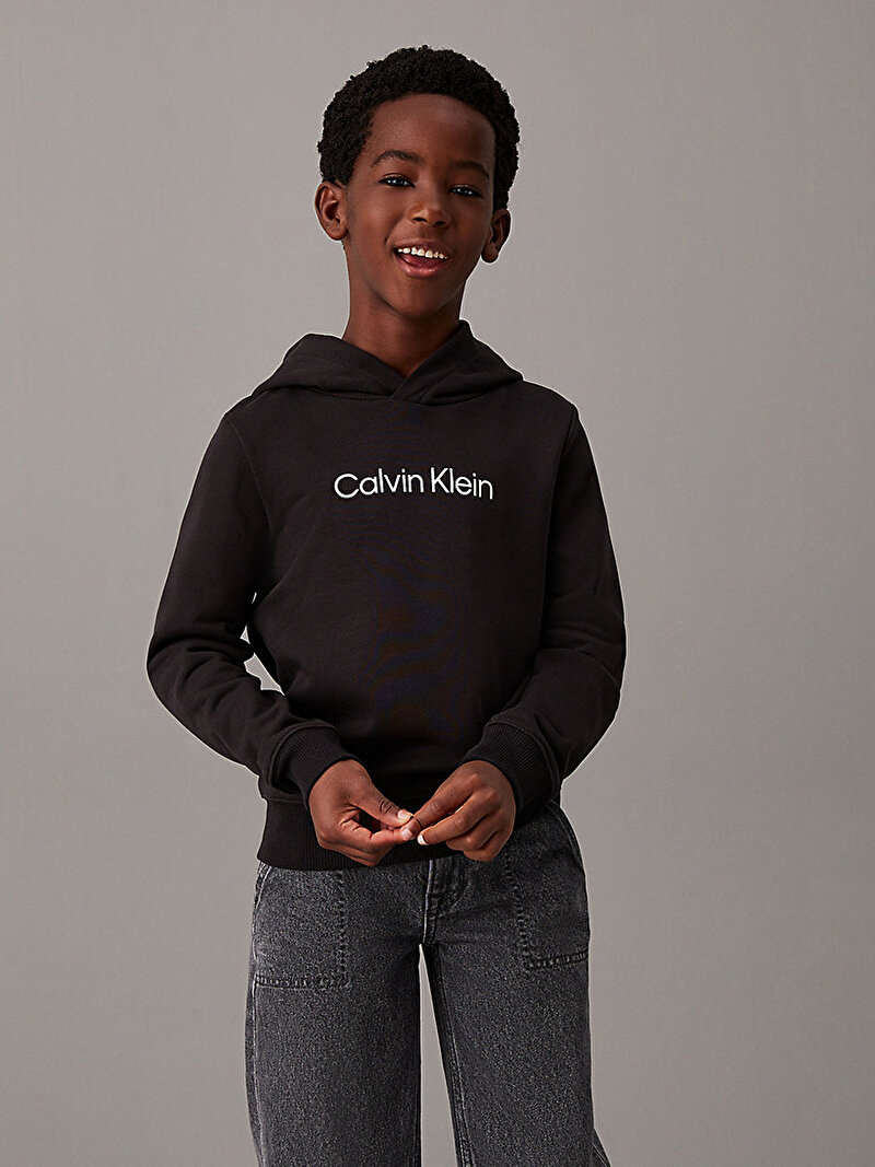 Calvin Klein Siyah Renkli Erkek Çocuk Regular Sweatshirt