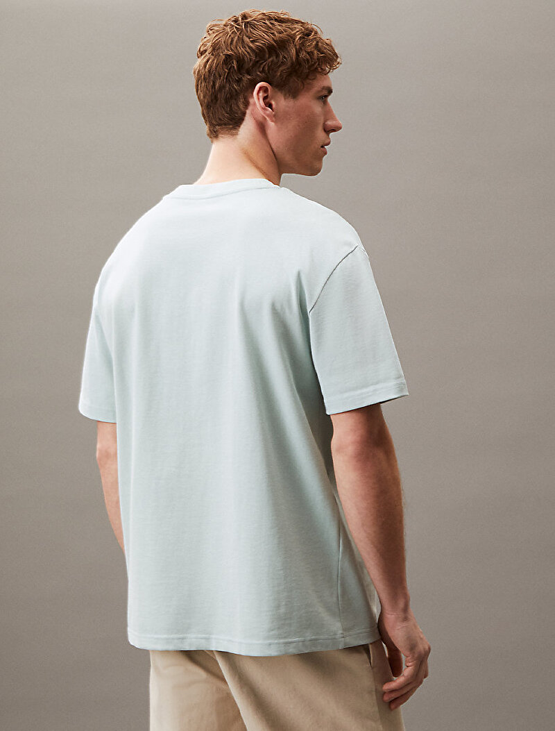 Calvin Klein Mavi Renkli Erkek Gradation T-shirt