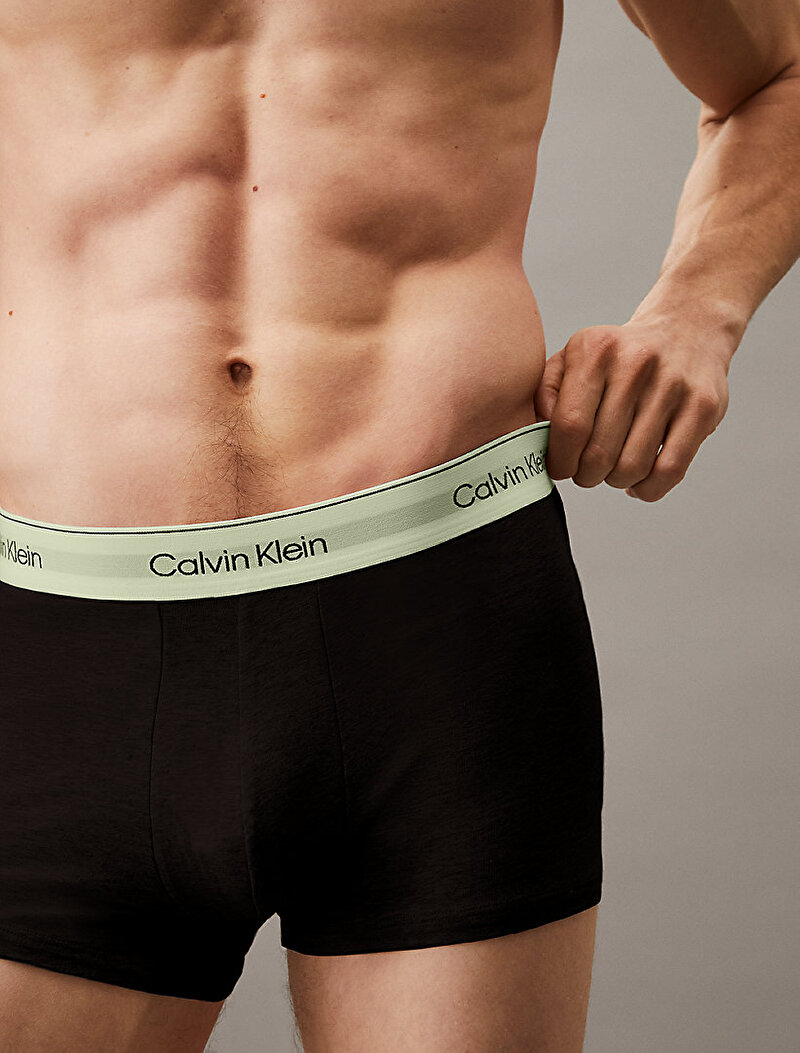 Calvin Klein Siyah Renkli Erkek 3'lü Paket Trunk Boxer Seti