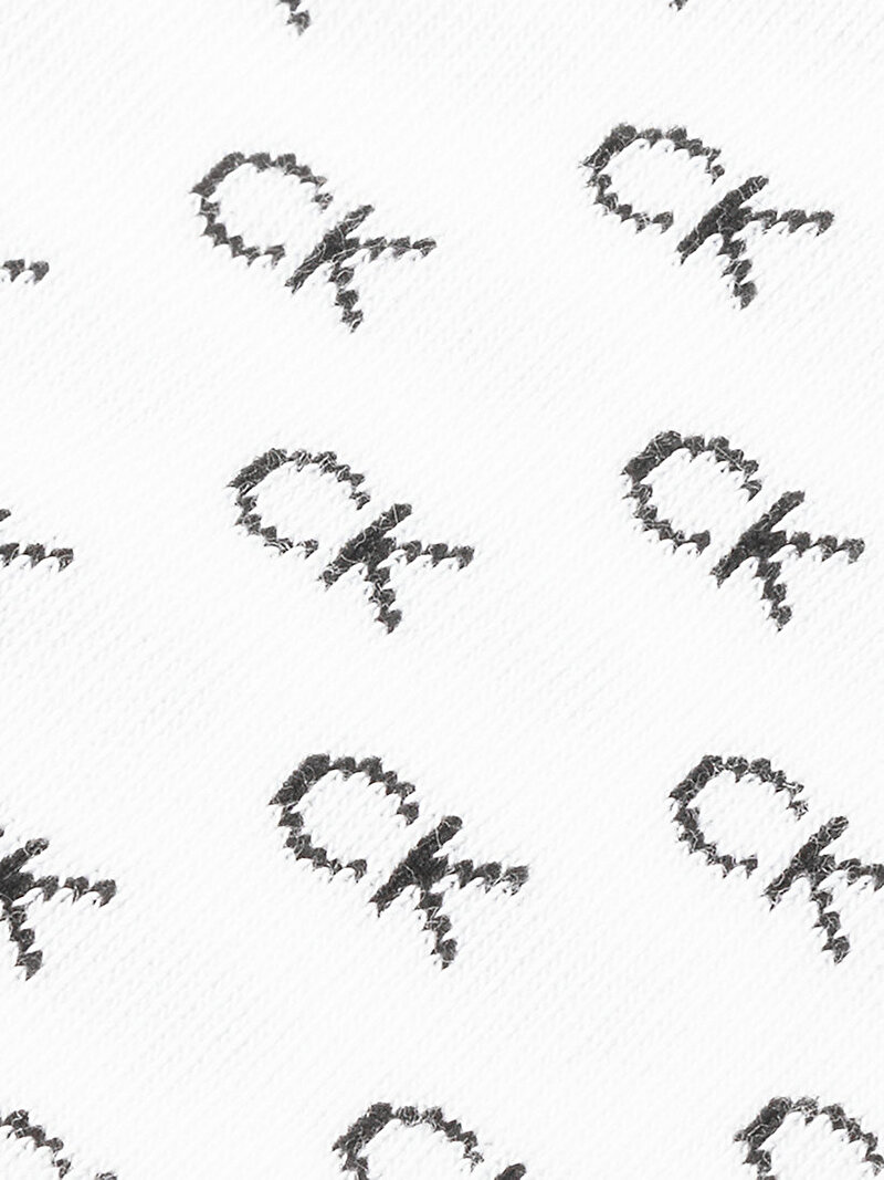 Calvin Klein Beyaz Renkli Erkek 2'Li Paket Sneaker Çorabı