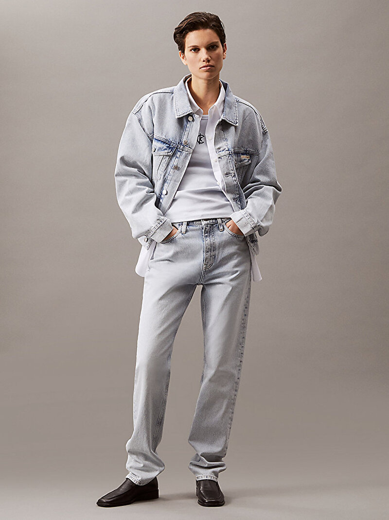 Calvin Klein Beyaz Renkli Kadın Cotton Contour Tank Top