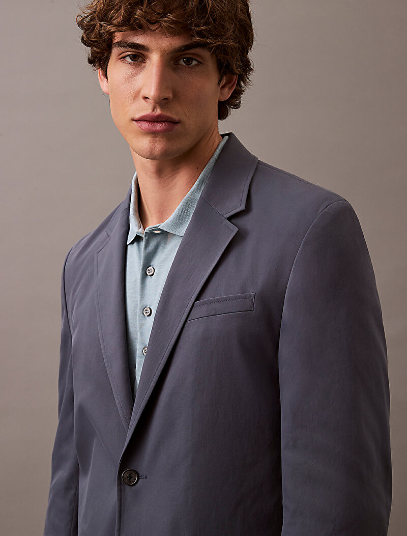 Calvin Klein Mavi Renkli Erkek Yagi Tech Suiting Blazer