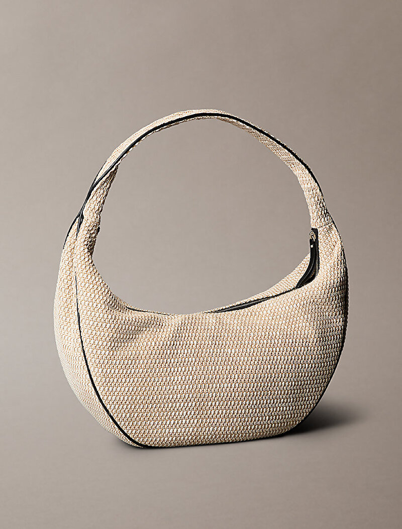 Calvin Klein Bej Renkli Kadın Pinched Omuz Çantası