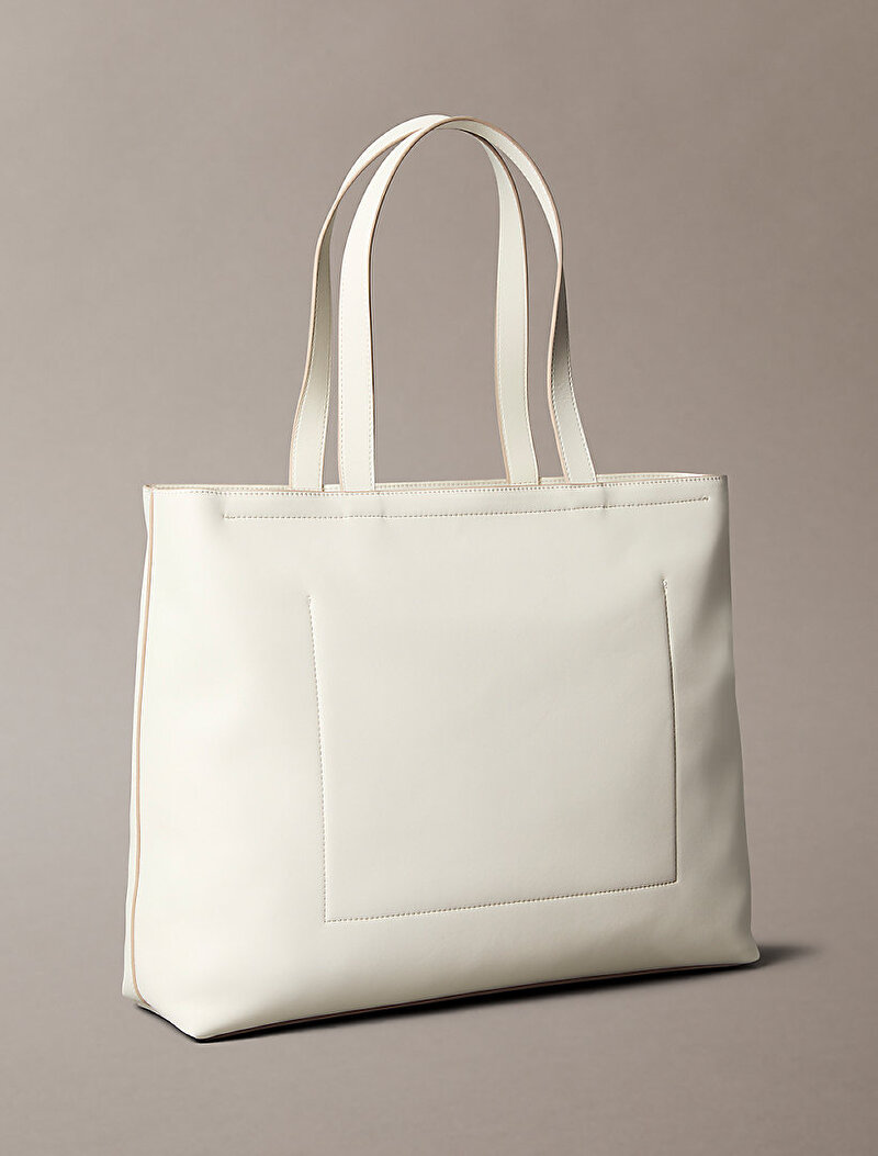 Calvin Klein Beyaz Renkli Kadın Sculpted Slim Tote Çanta