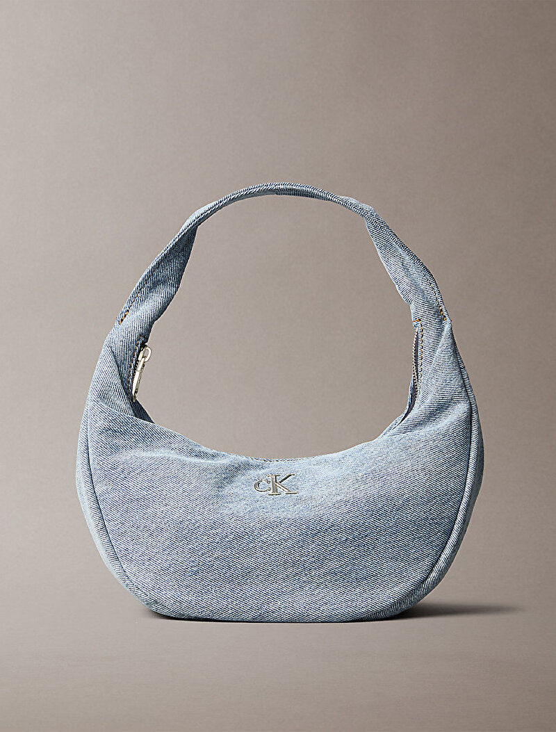 Calvin Klein Mavi Renkli Kadın Denim Soft Çapraz Çanta