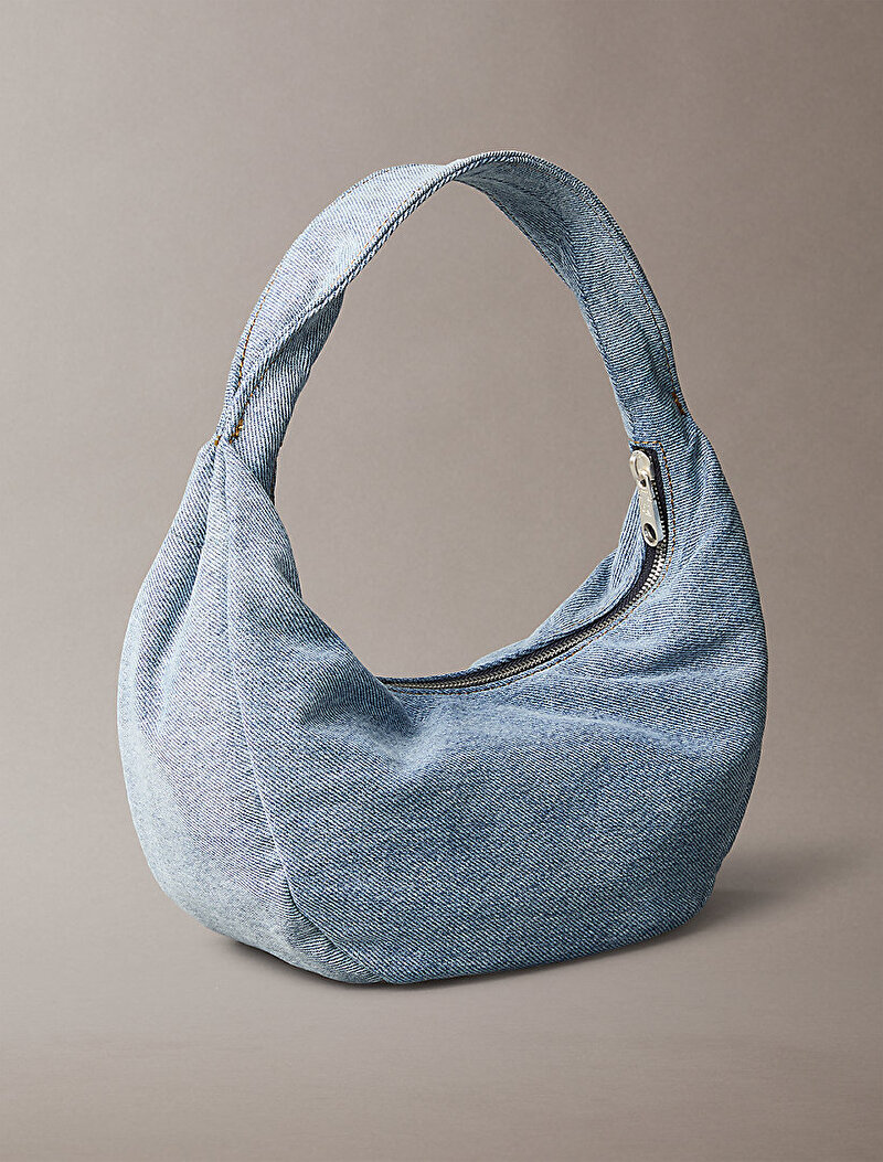 Calvin Klein Mavi Renkli Kadın Denim Soft Çapraz Çanta