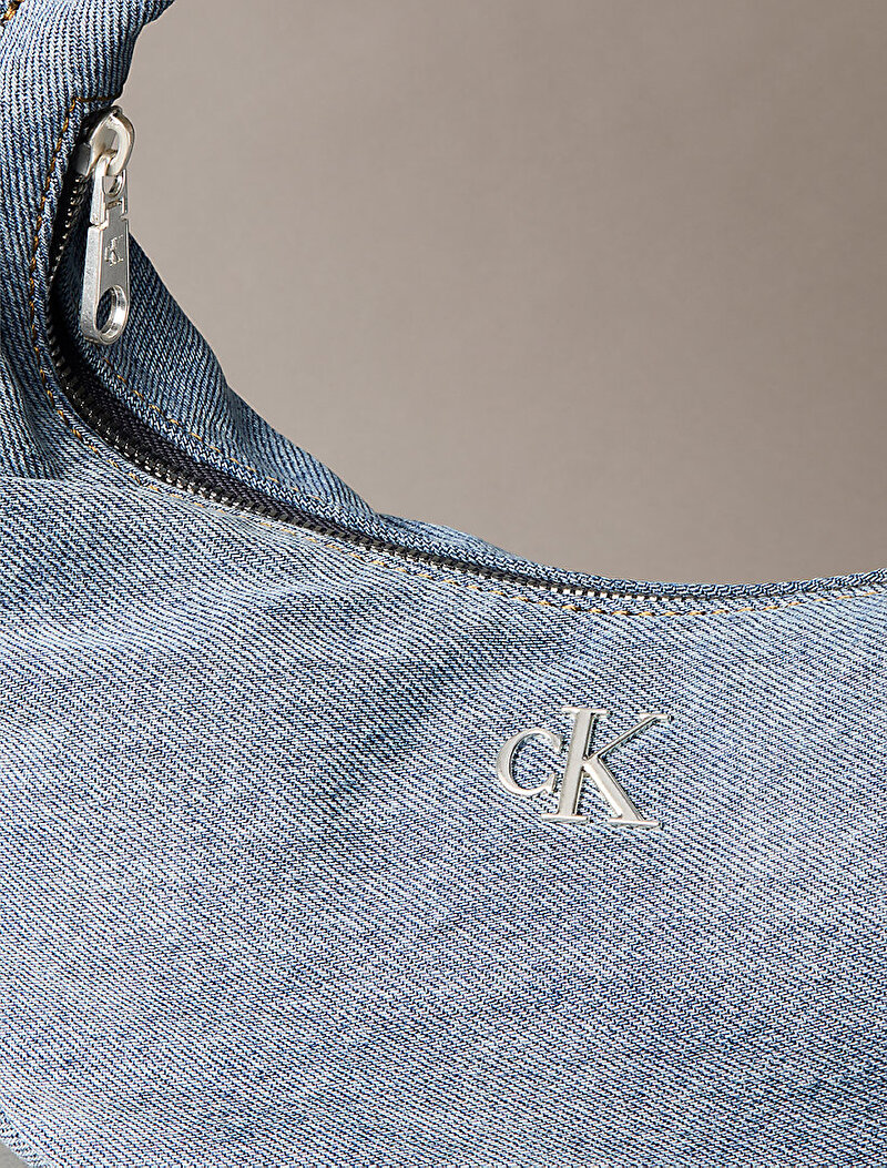 Calvin Klein Mavi Renkli Kadın Denim Soft Çapraz Çanta