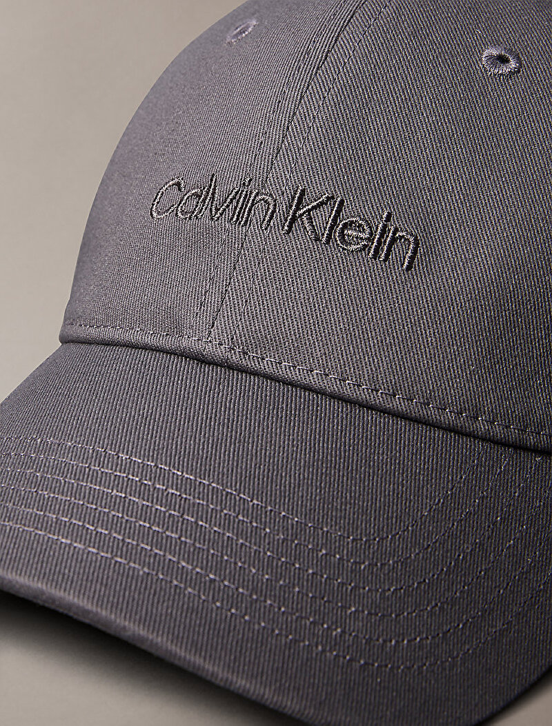 Calvin Klein Gri Renkli Erkek Logo Embroidery Şapka