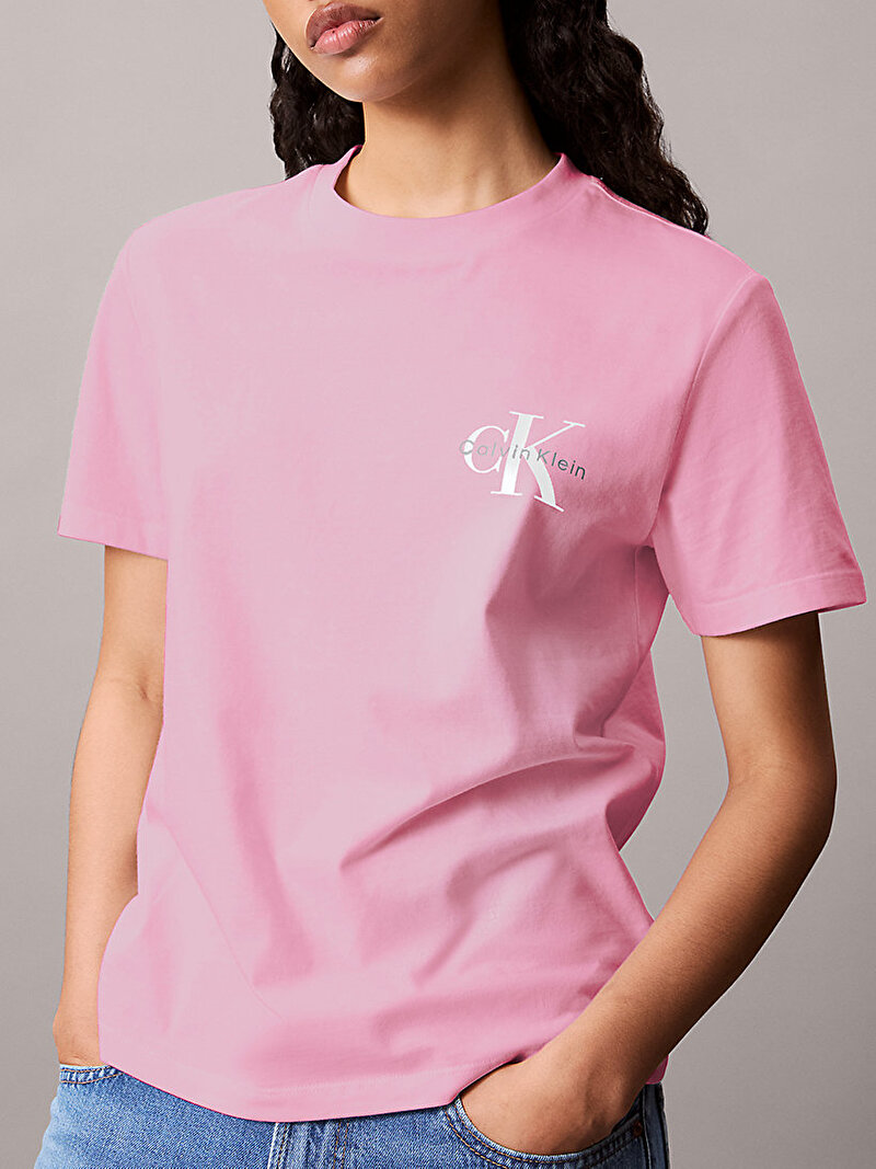 Calvin Klein Pembe Renkli Kadın 2'li Paket Logo T-shirt