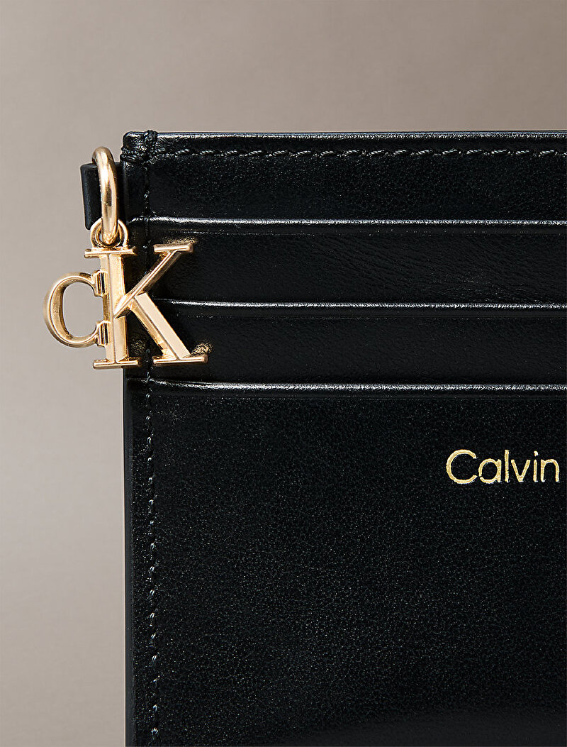 Calvin Klein Siyah Renkli Kadın CK Fermuarlı Kartlık