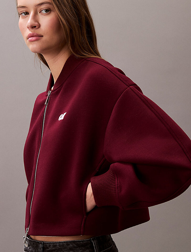 Calvin Klein Kırmızı Renkli Kadın A- Oversized Scuba Ceket