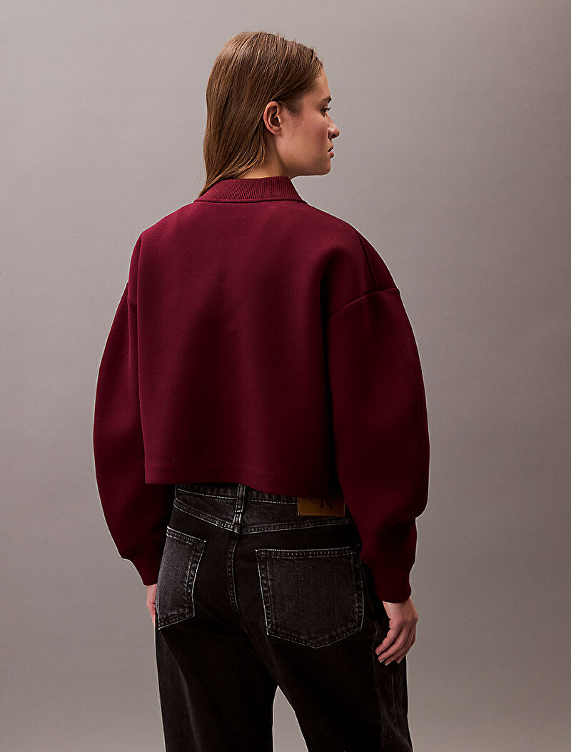 Calvin Klein Kırmızı Renkli Kadın A- Oversized Scuba Ceket