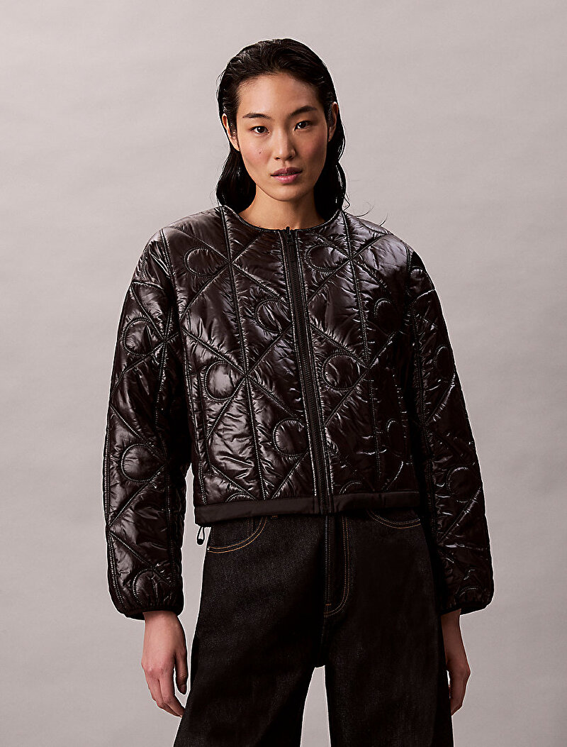 Kadın Logo Quilted Ceket