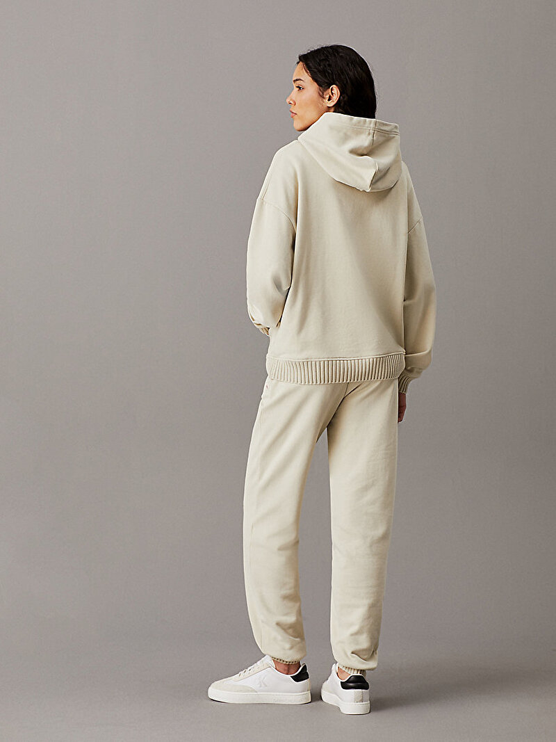 Calvin Klein Bej Renkli Kadın Woven Label Eşofman Altı