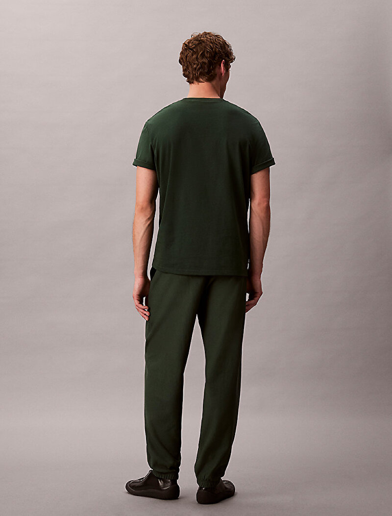 Calvin Klein Lacivert Renkli Erkek Premium Terry Monogram Eşofman Altı