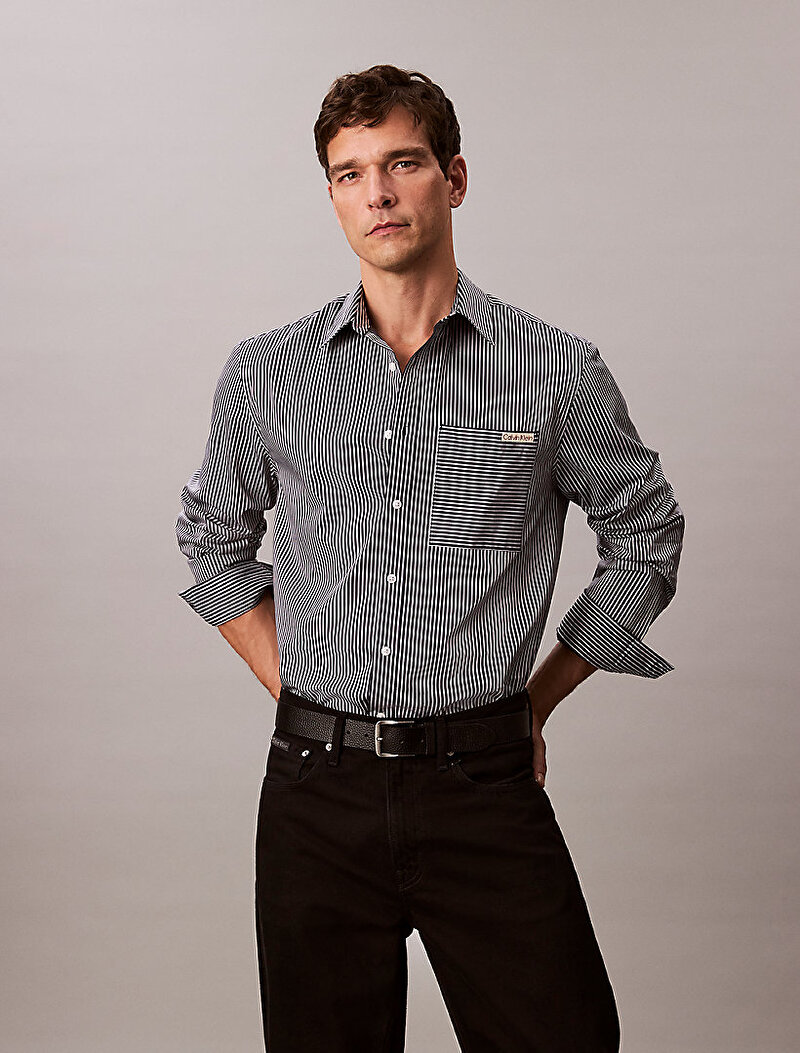 Erkek Cotton Satin Gömlek